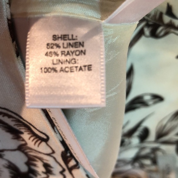 Ann Taylor Cream brown A-Line Midi Skirt size 2 linen blend Y2K last price drop - Picture 6 of 7